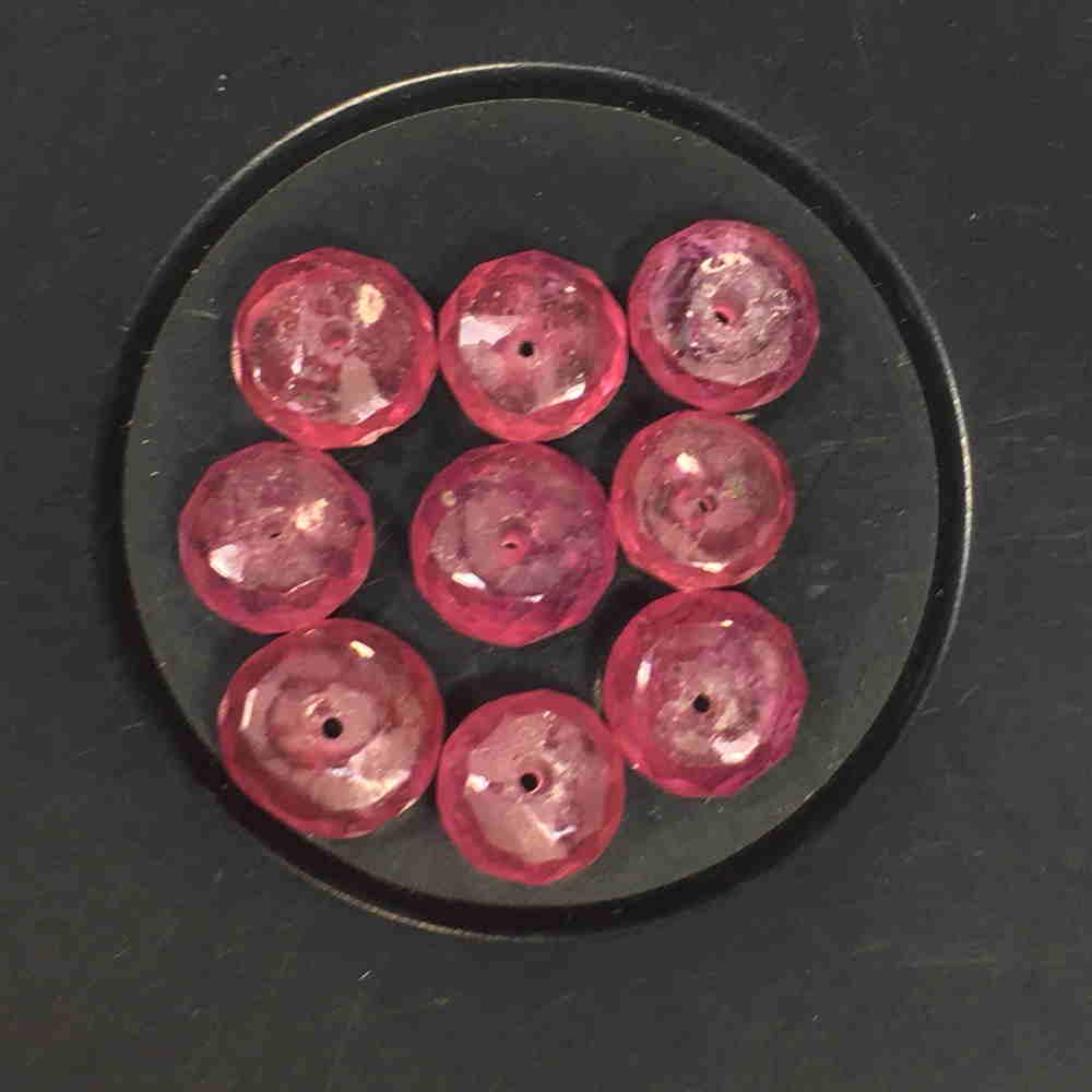 15.79 Ctw Natural 9 Mozambique Red Ruby Round Beads (1 of 2)