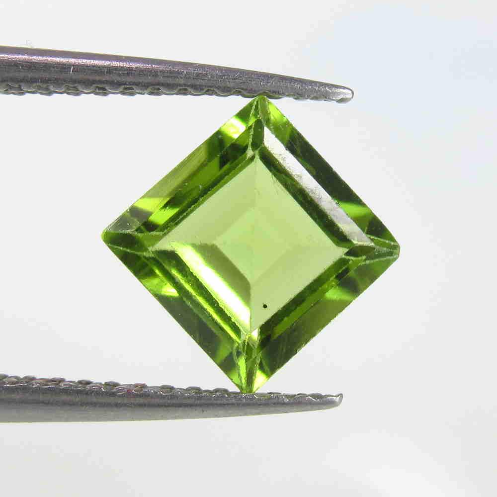 1.77 Ct Natural Pakistan Peridot Square Cut (1 of 2)