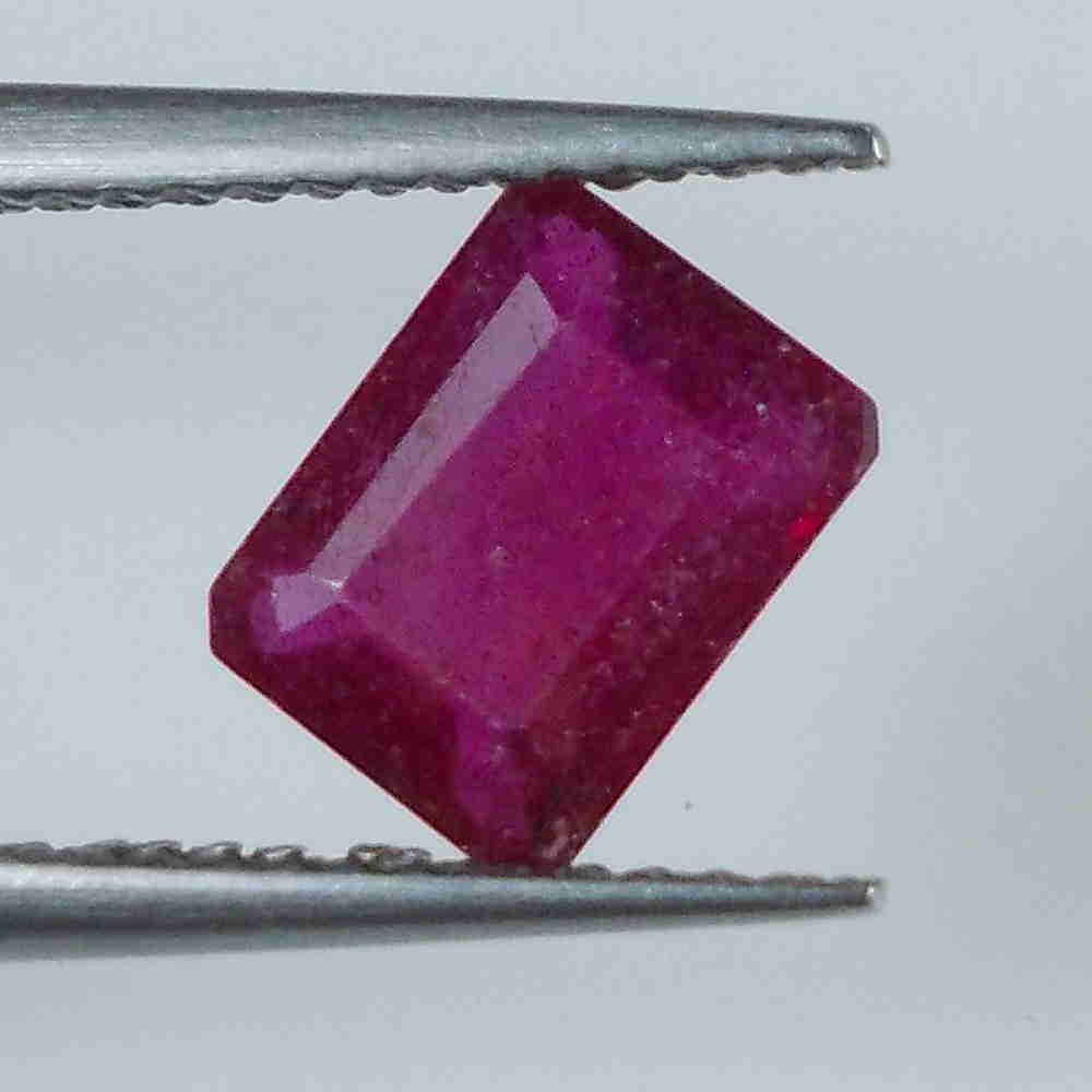 2.04 Ctw Natural Red Ruby Octagon Cut (1 of 2)