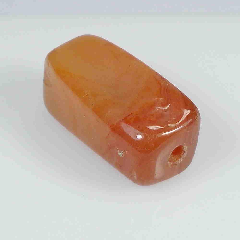 22.89 Ctw Natural Drilled Carnelian Dumble Cab (1 of 2)