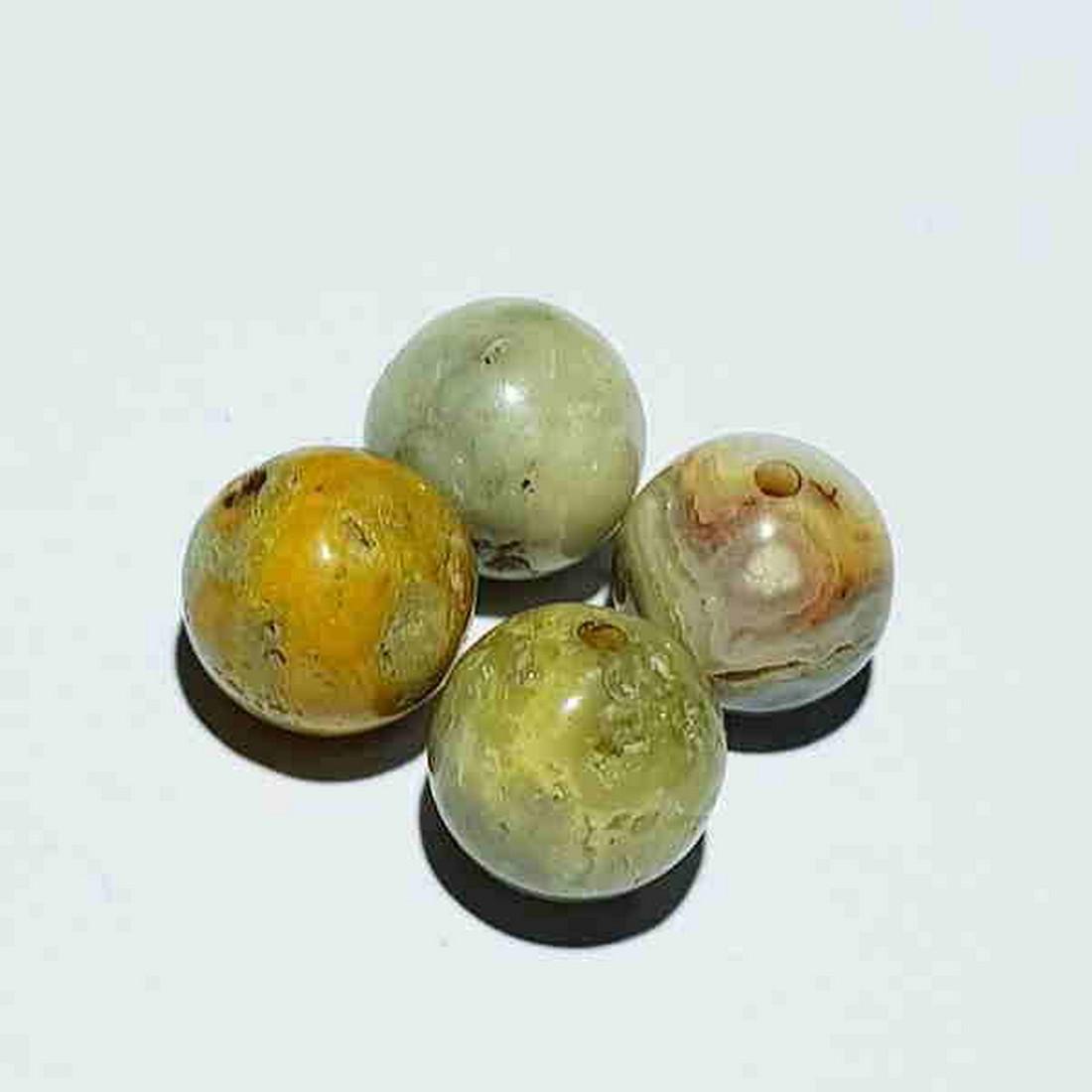 14.30 ct Natural 8mm Jasper Drilled Beads (1 of 5)