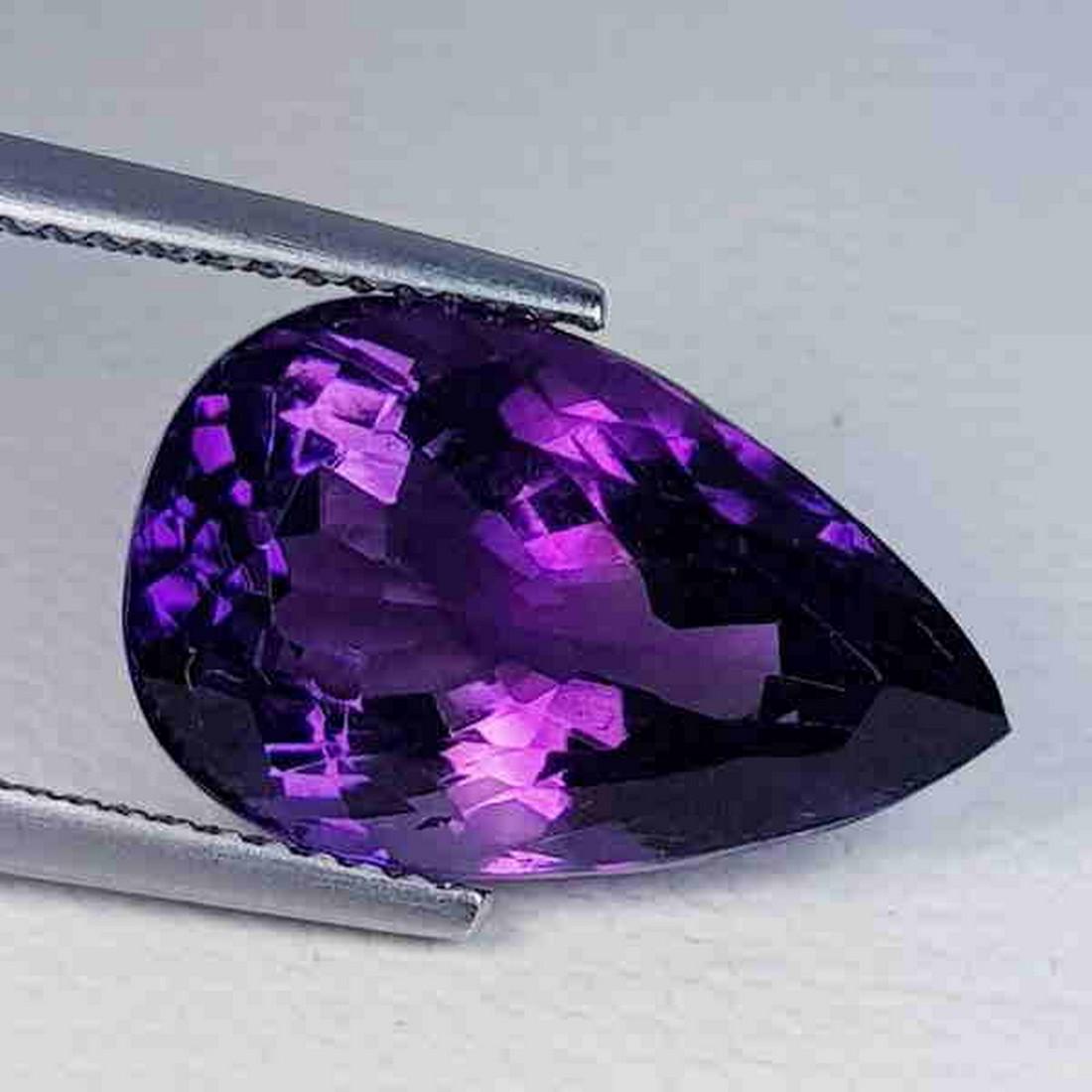 Natural Amethyst Pear Cut 8.40 ct (1 of 4)