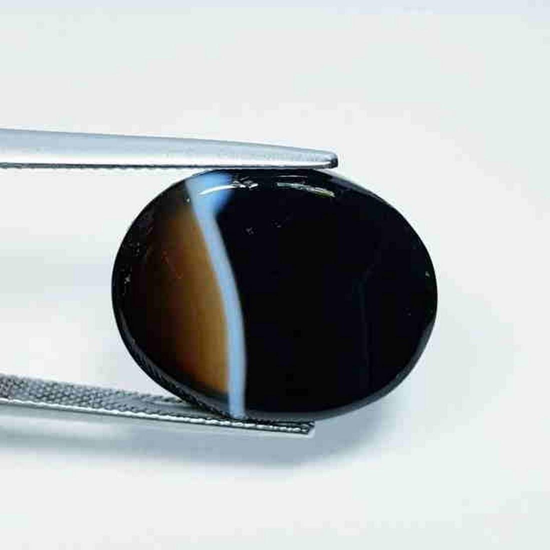 21.55 ct Natural Black Lace Agate (1 of 5)