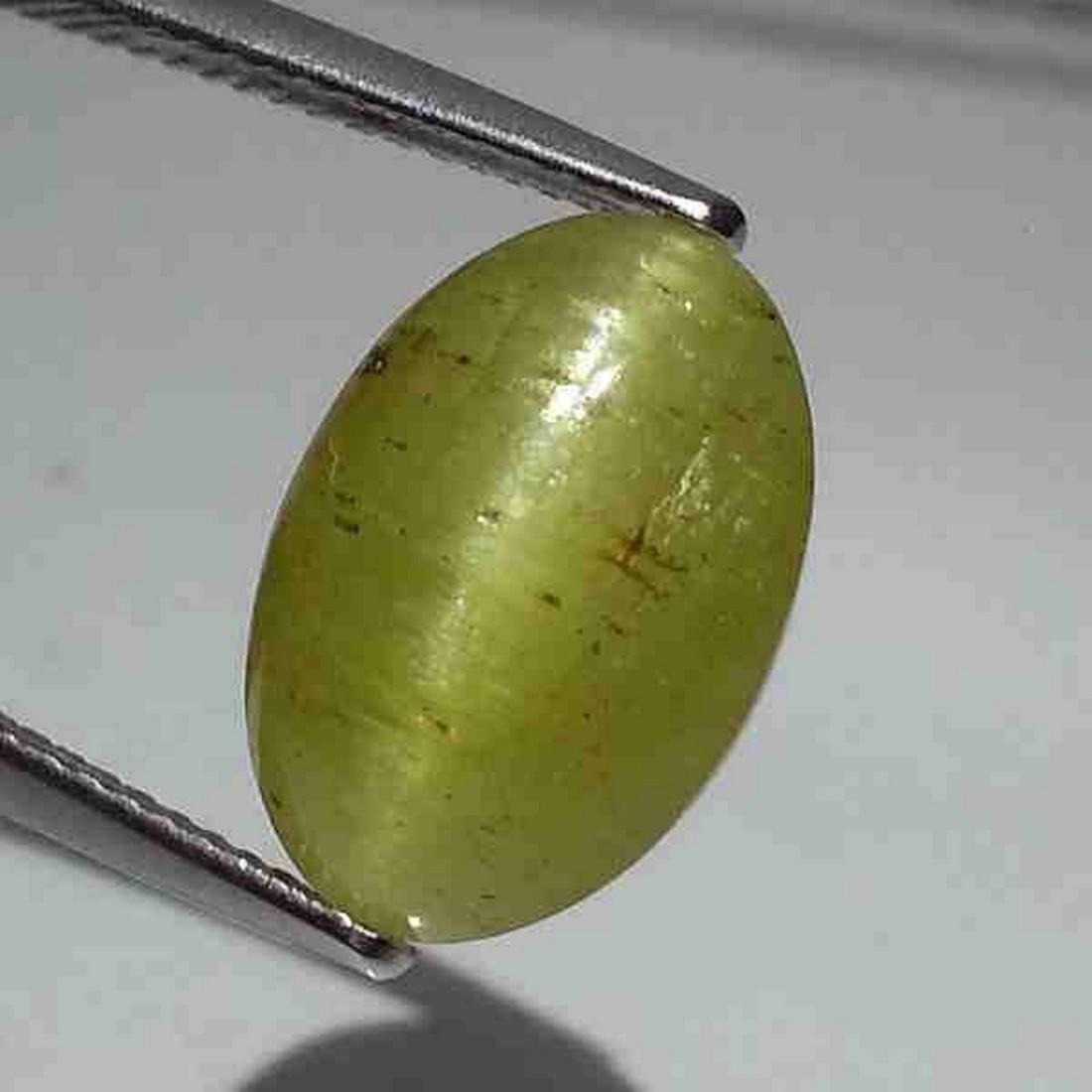 15.62 ct Natural Apatite cat's Eye: No Reserve! Title: 15.62 ct Natural Apatite cat's Eye Color/Clarity: Semi Transparent Gemstones: Loosegemstone Carat Weights: 15.62 Size/Dimensions: 17.20 x 14.00 x 8.40 Additional Information: Oval -