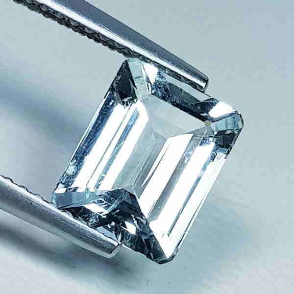 1.70 ct Natural Aquamarine Emerald Cut (1 of 5)
