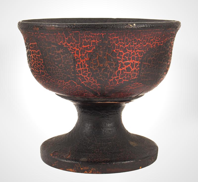 Standing Footed Treen Cup, Master Salt Cellar: 195-34 Title: Standing Footed Treen Cup, Master Salt Cellar Date/Period: Possibly Pennsylvania, Early 19th Century Measurement: Height: 3.75"; diameter: 4.25" Additional Information: Standing Footed T