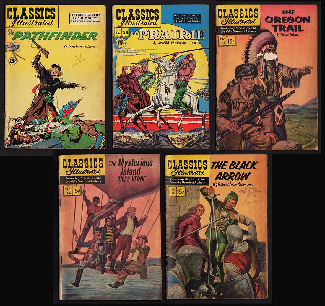 5 mixed editions Classics Illustrated (1 of 6)