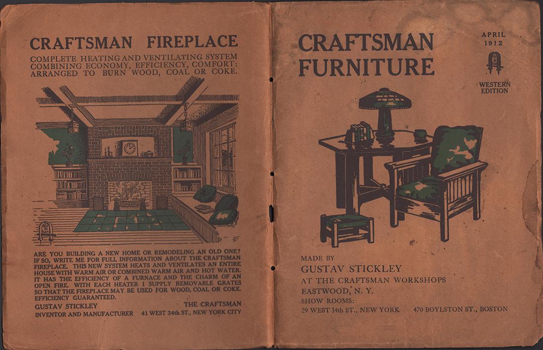 Orig. Gustav Stickley Furniture catalog, April 1912 (1 of 5)