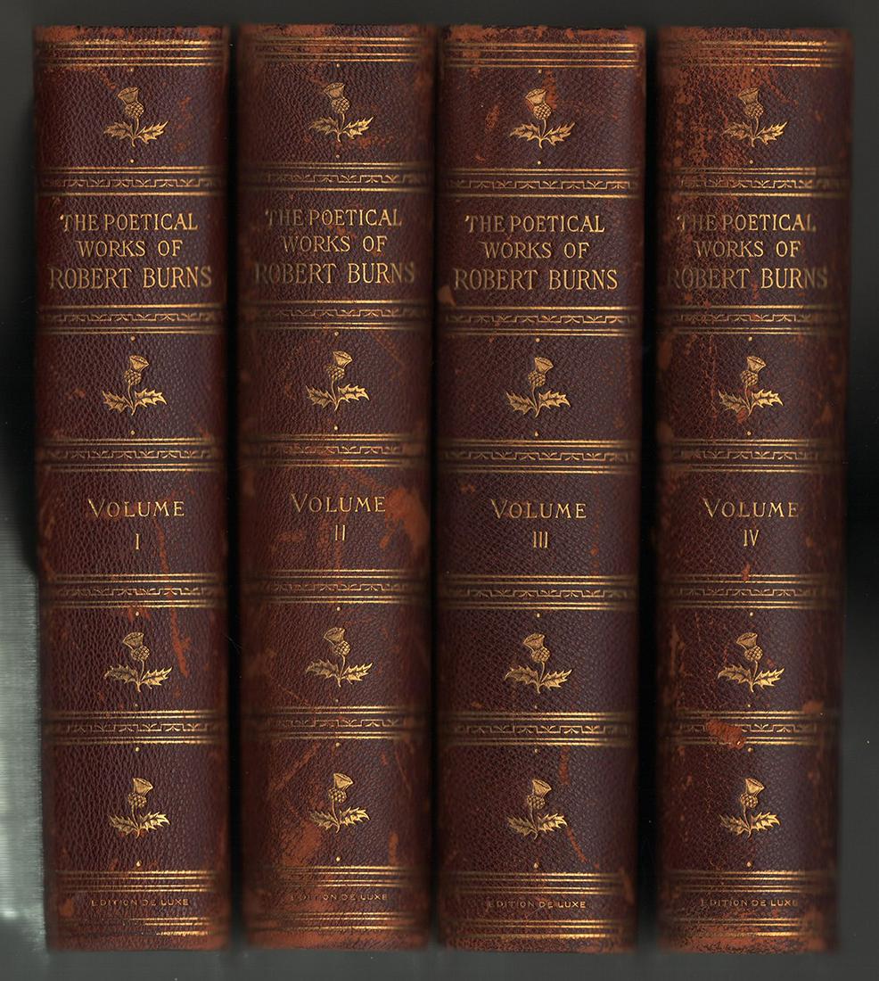 Poetry of Robert Burns, 4 vol. limited edition (1 of 6)