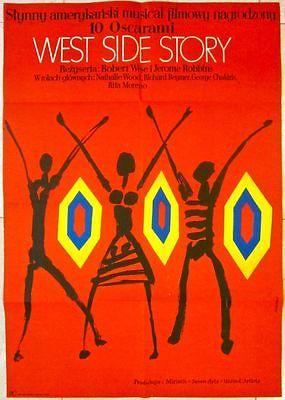 1973 Polish Poster West Side Story - Amazing Vivid Rare (1 of 1)