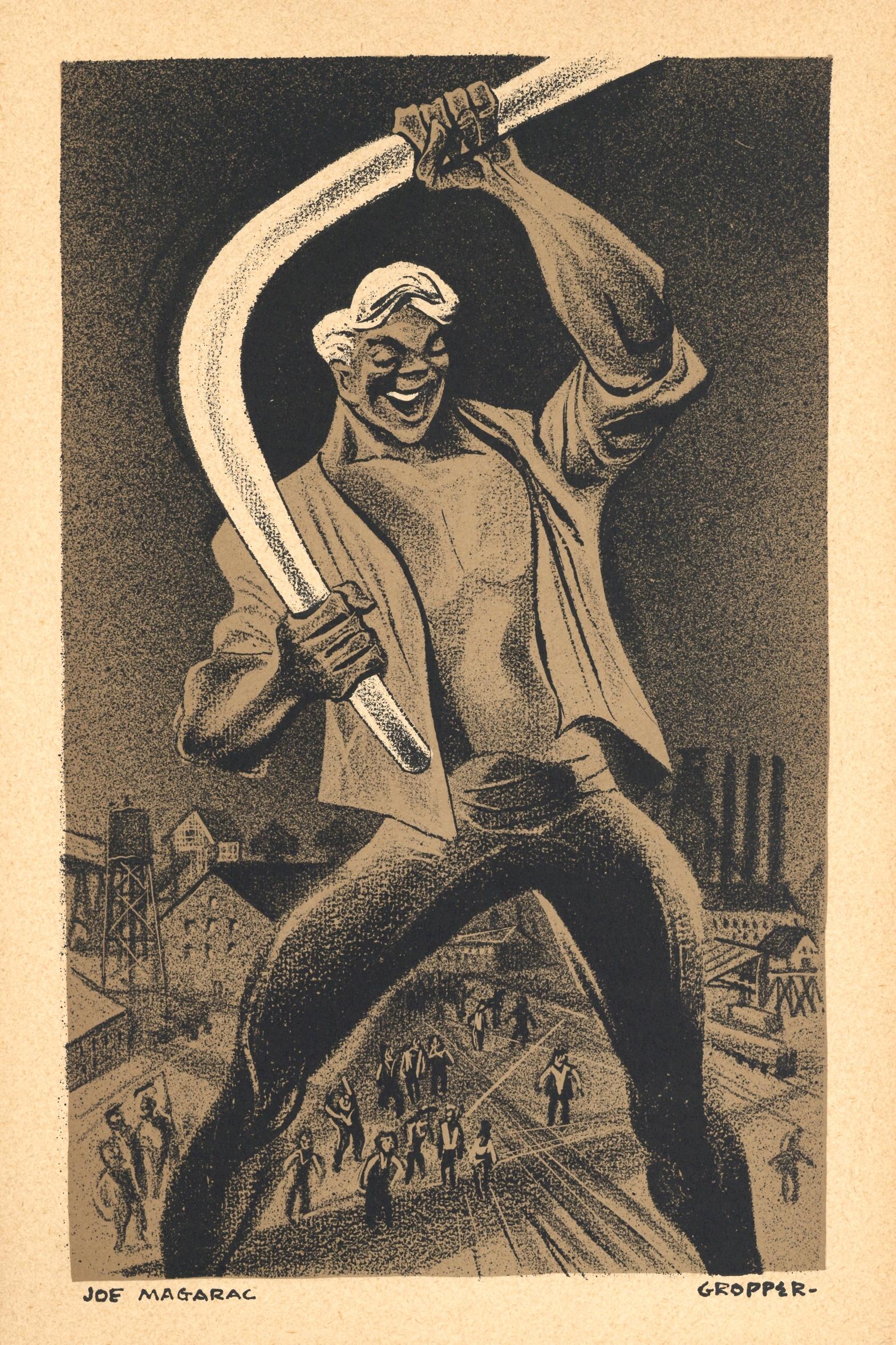William Gropper original lithograph "Joe Magarac" (1 of 1)