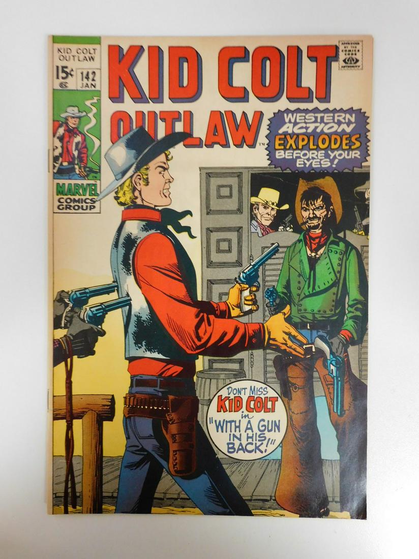 Kid Colt Outlaw #142: No Reserve! Kid Colt Outlaw #142. FN+ Shipping: Individual Comics: Flat-rate of $9.99 (1-8 comics) or $19.99 (9+ comics) to anywhere within the contiguous U.S. International: Foreign shipping rates ar