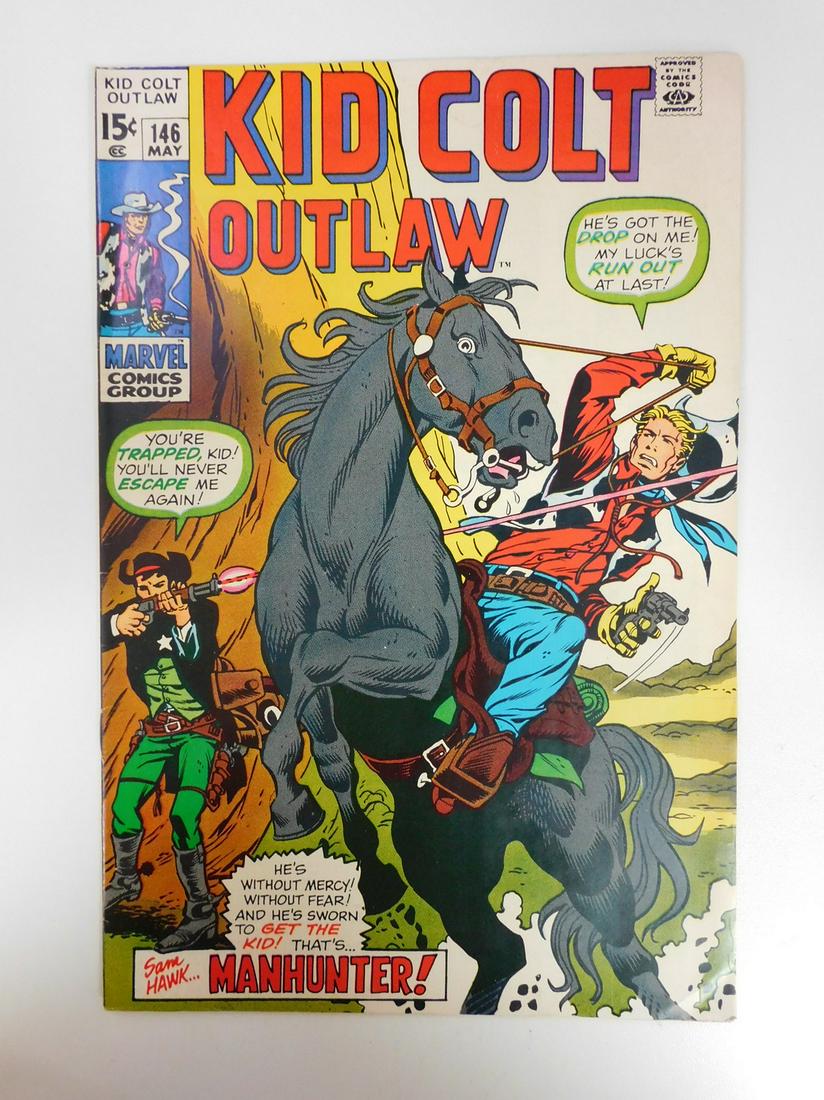 Kid Colt Outlaw #146: No Reserve! Kid Colt Outlaw #146. FN+ Shipping: Individual Comics: Flat-rate of $9.99 (1-8 comics) or $19.99 (9+ comics) to anywhere within the contiguous U.S. International: Foreign shipping rates ar