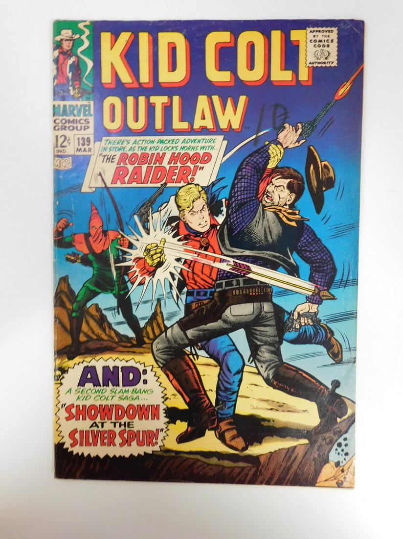 Kid Colt Outlaw #139: No Reserve! Kid Colt Outlaw #139. VG/FN Shipping: Individual Comics: Flat-rate of $9.99 (1-8 comics) or $19.99 (9+ comics) to anywhere within the contiguous U.S. International: Foreign shipping rates 