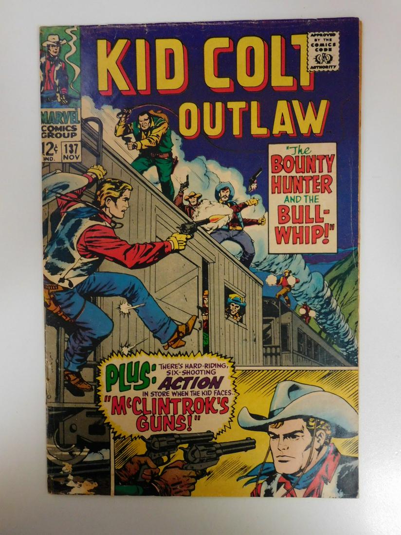 Kid Colt Outlaw #137: No Reserve! Kid Colt Outlaw #137. VG Shipping: Individual Comics: Flat-rate of $9.99 (1-8 comics) or $19.99 (9+ comics) to anywhere within the contiguous U.S. International: Foreign shipping rates are