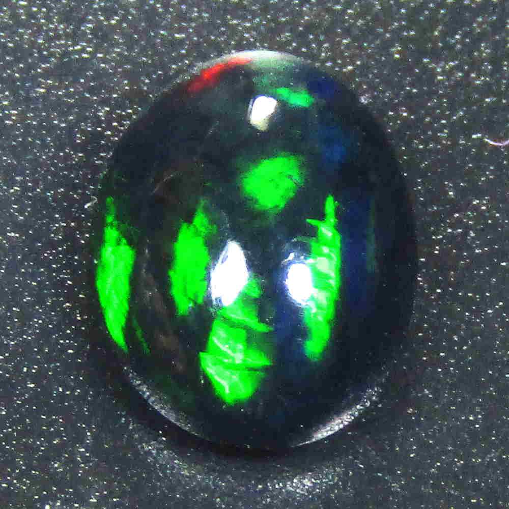 1.55 CTS NATURAL ETHIOPIAN BLACK OPAL OVAL SHAPE GOOD (1 of 3)