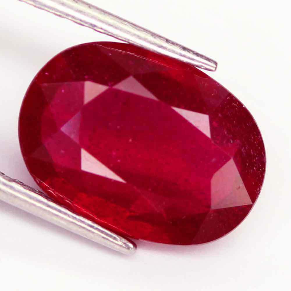 5.11Ct. Ruby Natural Big Oval Facet Top Blood Red (1 of 3)