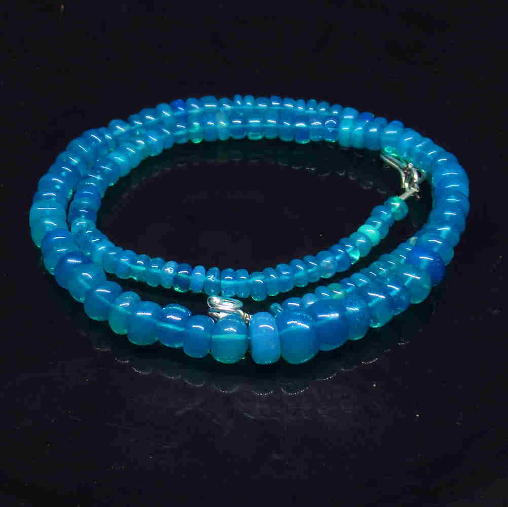 65.00 Ctw 925 Silver 136 Natural Neon Blue Fire Opal (1 of 3)