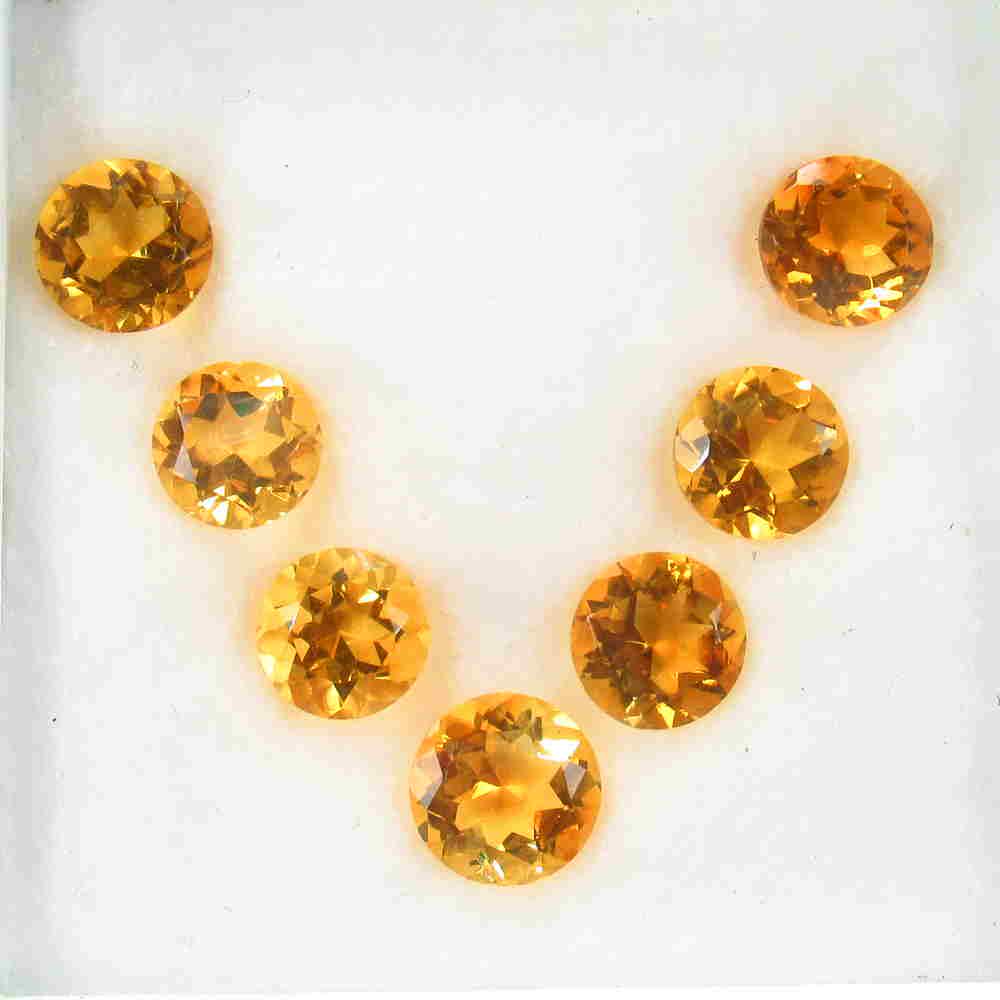 13.28 Ctw Natural 7 Orange Yellow Citrine Round (1 of 3)