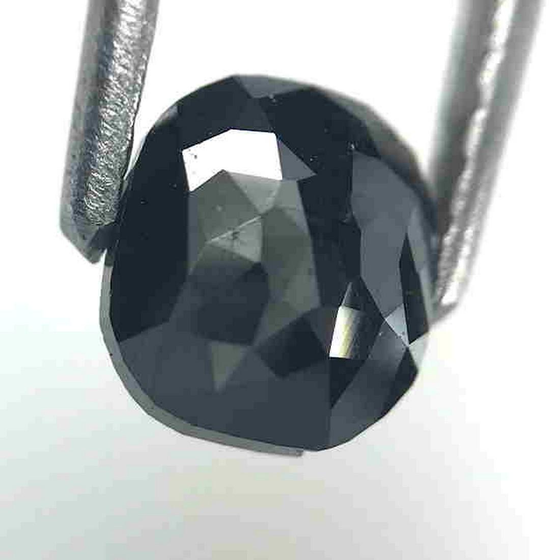 0.83 Cts Top Black Natural; Diamond: Title: 0.83 Cts Top Black Natural; Diamond Color/Clarity: Black/VS Gemstone Type: Black Diamond Carat Weights: 0.83 Cts Size/Dimensions: 6.31 x 5.55 x 2.33 mm Reserve: $50.00 Shipping: Domestic: Flat