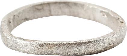 RARE VIKING BEARD RING, 900-1050 AD JEWELRY: Silvered bronze, rounded face band, 1.9mm thick, and a 0.52Â” inside diameter. The use of beard rings by Viking warriors is well documented but surviving examples are rare. Professionally refurbish
