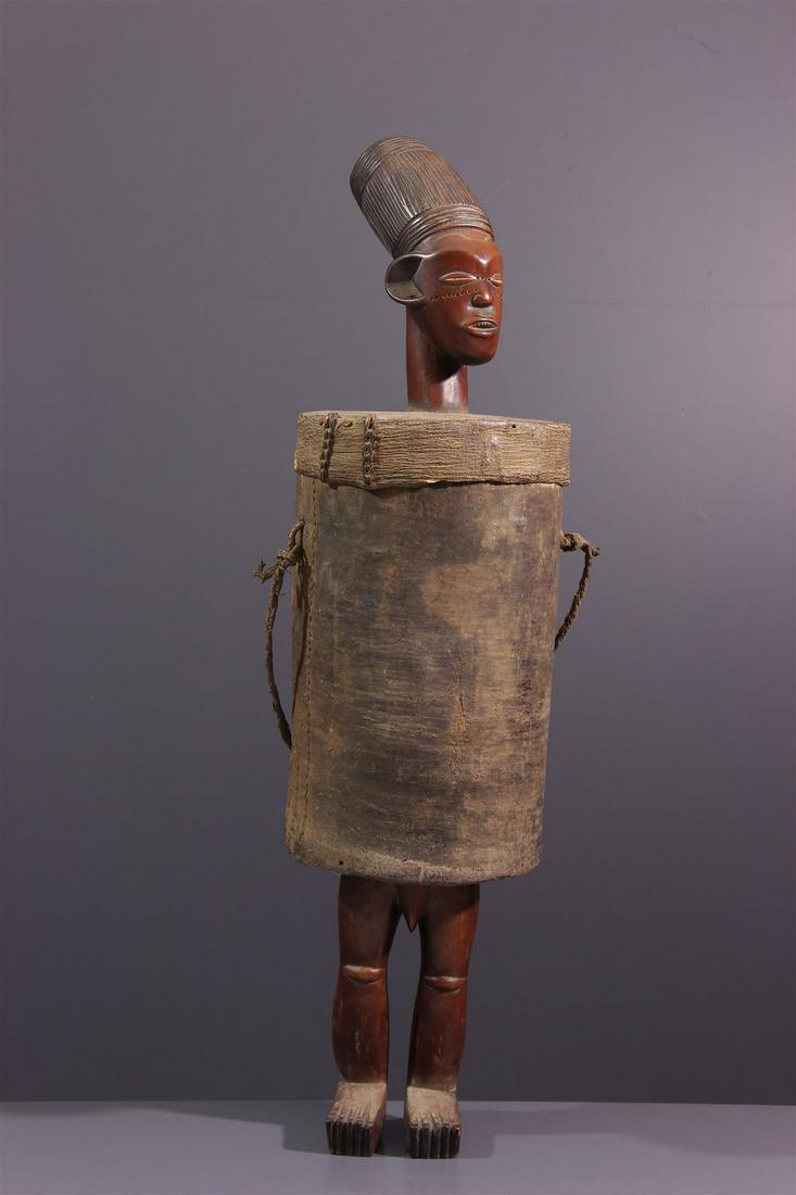 Mangbetu ointment box - DRC Congo - African Art Tribal: Title: Mangbetu ointment box - DRC Congo - African Art Tribal Art Description:Ex-collection Belgian African art. Box for honey, remedies and sometimes personal effects such as ivory hairpins, this ant