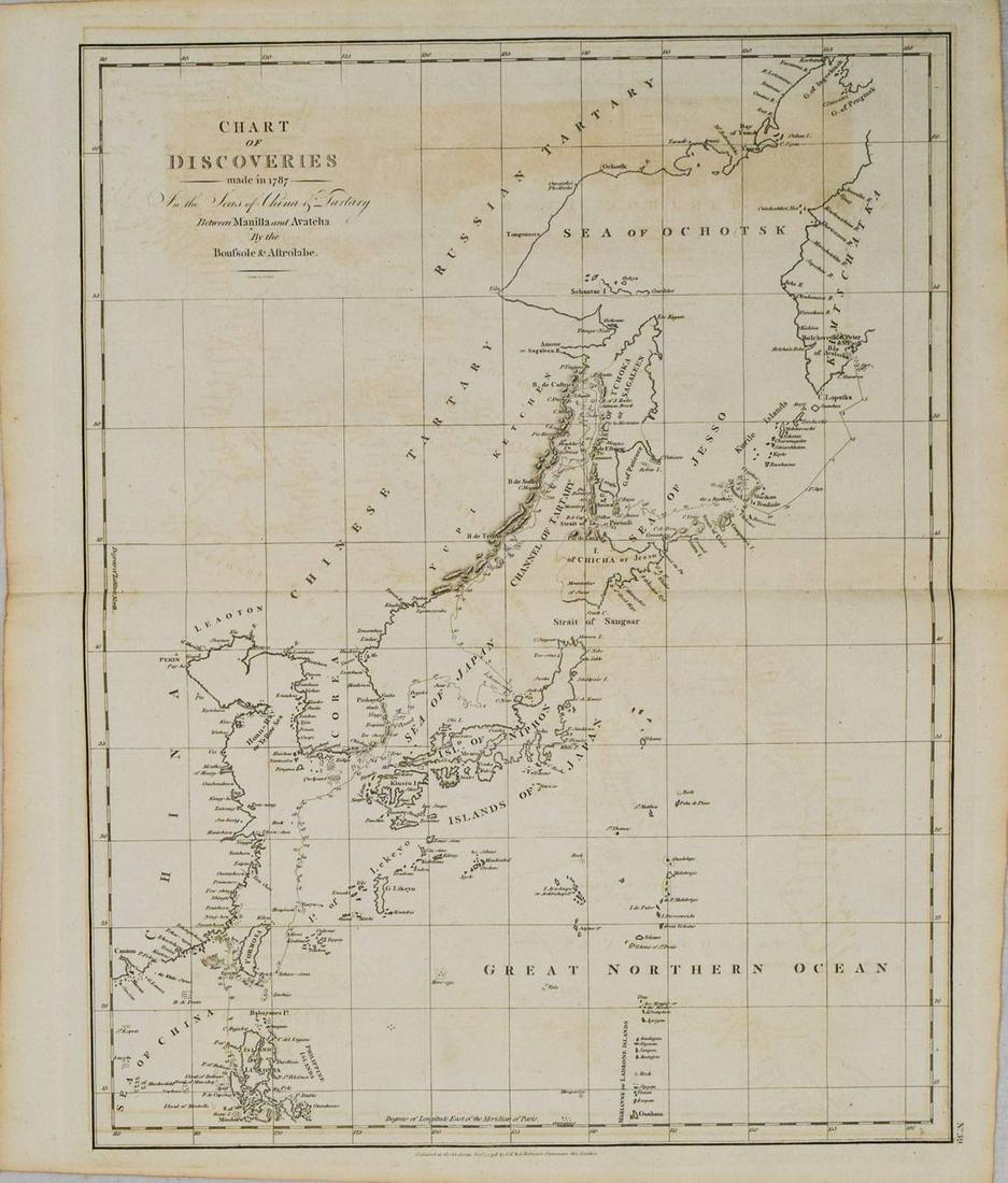 1798 La Perouse Map of Northwest Pacific from China to (1 of 1)