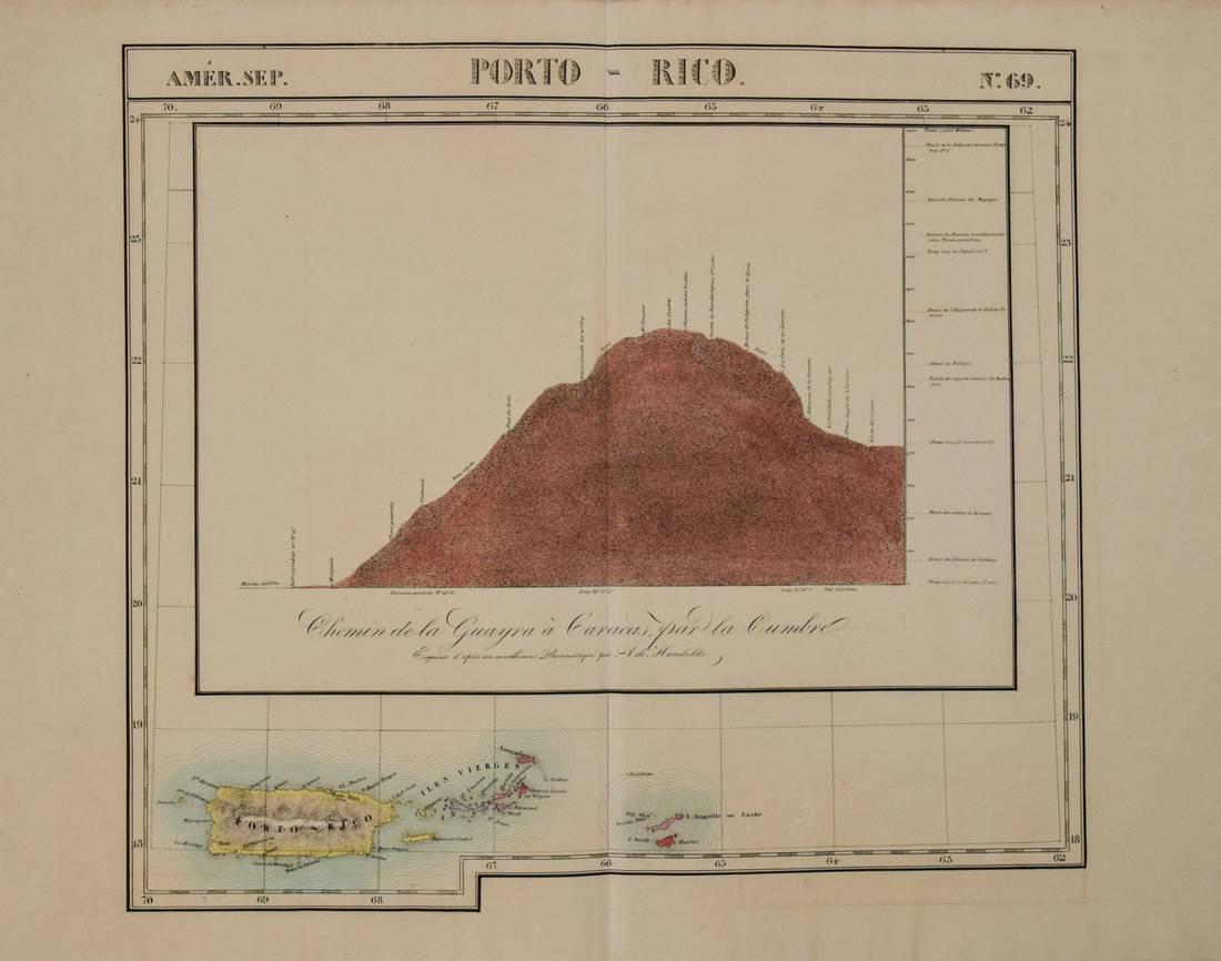 1825 Vandermaelen Map of Puerto Rico -- Amer. Sep. (1 of 1)