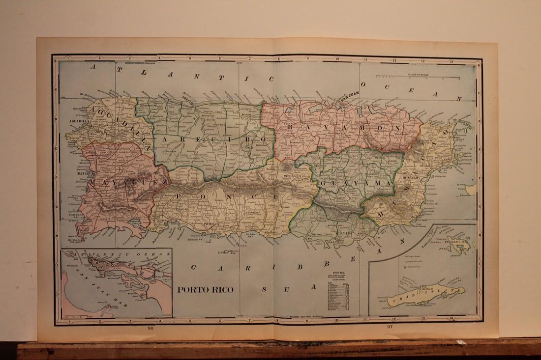 1889 Map of Porto Rico (1 of 3)