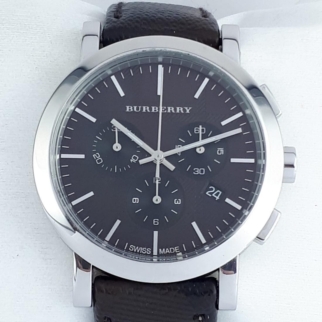 Burberry - Chronograph - Ref:BU1776 - Men -: Brand : Burberry Model : Chronograph Ref : BU1776 Gender : Men Movement : Quartz Type : Analogue wristwatch Total Lenght : 22 cm / 8,66 inch (Including Watch Case) Case Size : 40 mm / 1,57 Inch