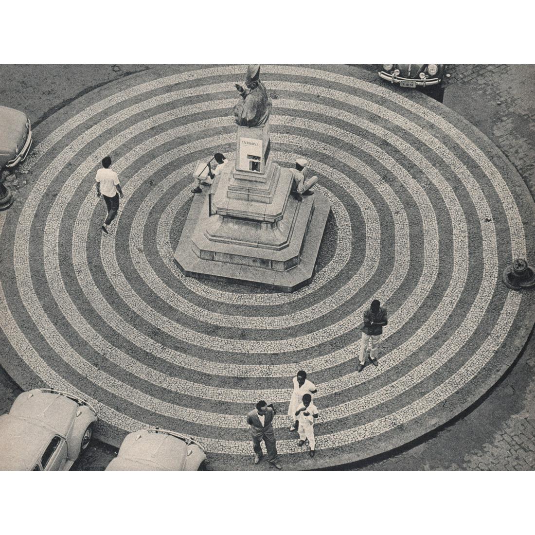 RENE BURRI - Bust of the first Bischop of Brazil: Artist: RENE BURRI Print Title: Bust of the first Bischop of Brazil, Praca da Se Medium: Sheet-fed Gravure Printing Date: 1960's Printed in Switzerland Image Size: 7.5 x 10 inches Rene Burri (1933-201