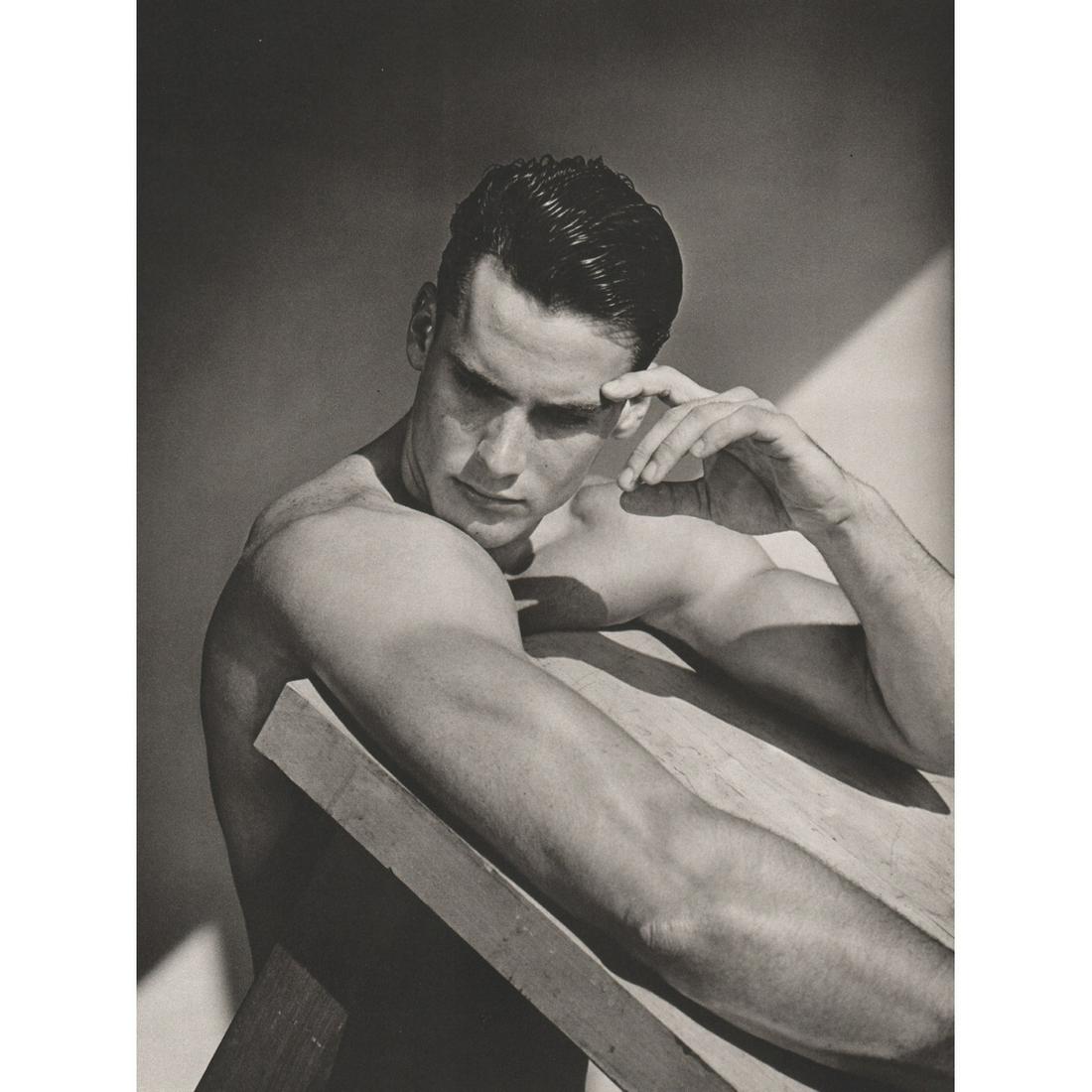 BRUCE WEBER - Scott Piddell, U.S. Bobsled Team: Artist: BRUCE WEBER Print Title: Scott Piddell, U.S. Olympic Bobsled Team Medium: Sheet-fed Gravure Printing Date: 1980's Printed in Spain Image Size approx: 11 X 8.5 inches Bruce Weber is an American