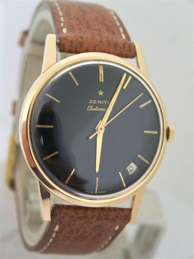 Vintage 18k Rose Gold ZENITH Automatic Watch Cal 2552PC: Description Vintage Solid 18k Rose Gold ZENITH Automatic Watch Cal 2552PC c.1960s* EXLNT SERVICED?* Rare This Mens Zenith watch is Swiss made. Great present for yourself or someone you love as well as