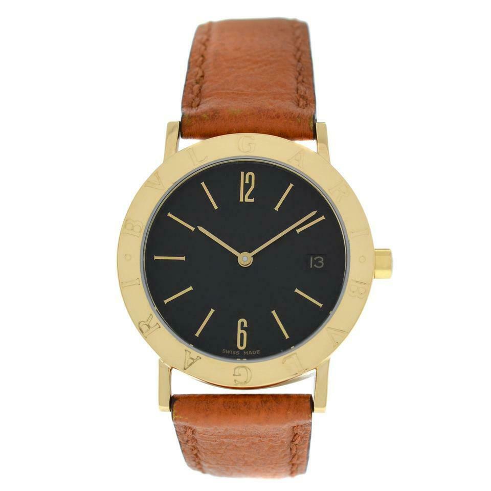 Authentic Unisex Men: Authentic Unisex Men's Bvlgari BB33GL Solid 18K Yellow Gold Quartz 33MM Watch Authentic Unisex Men's Bvlgari BB33GL Solid 18K Yellow Gold Quartz 33MM Watch DESCRIPTION: Brand Bvlgari Model BB33GL Gend
