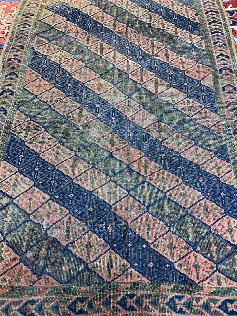 Semi Antique Hand Woven Persian Balouch 5x3: Title: Semi Antique Hand Woven Persian Balouch 5x3 Description: Semi Antique Hand Woven Persian Balouch 5x3 Size: 5x3 Year: 1920 Origin:Iran Material: 100 % Wool Reserve: $70.00 Shipping: Domestic: F