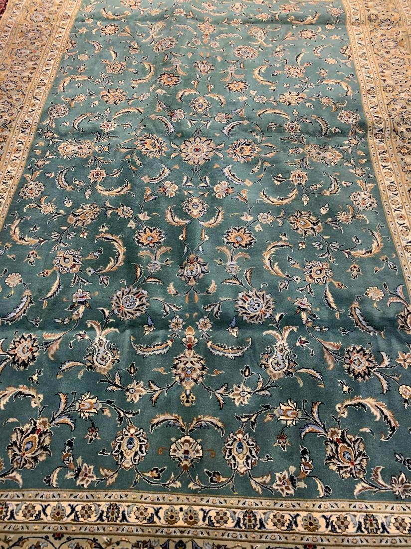 Semi Antique Hand Woven Persian Kashan 8.9x12.10: Title: Semi Antique Hand Woven Persian Kashan 8.9x12.10 Description: Semi Antique Hand Woven Persian Kashan 8.9x12.10 Size: 8.9x12.10 Year: 1980 Origin:Iran Material: 100 % Wool Reserve: $550.00 Shipp