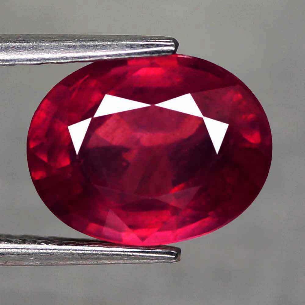 5.13Ct. Ruby  Oval Facet Top Blood Red Color (1 of 3)