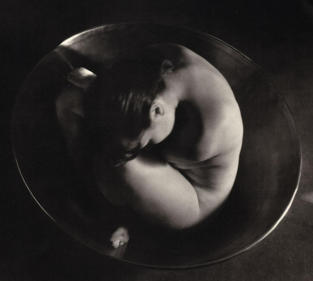 RUTH BERNHARD - Embryo, 1934: Artist: RUTH BERNHARD Print Title: Embryo, 1934 Medium: Duotone Photoengraving Printed in USA in 1980’s Image Size approx: 7 x 8 Ruth Bernhard (1905 – 2006), was a legendary San Francisco photogra