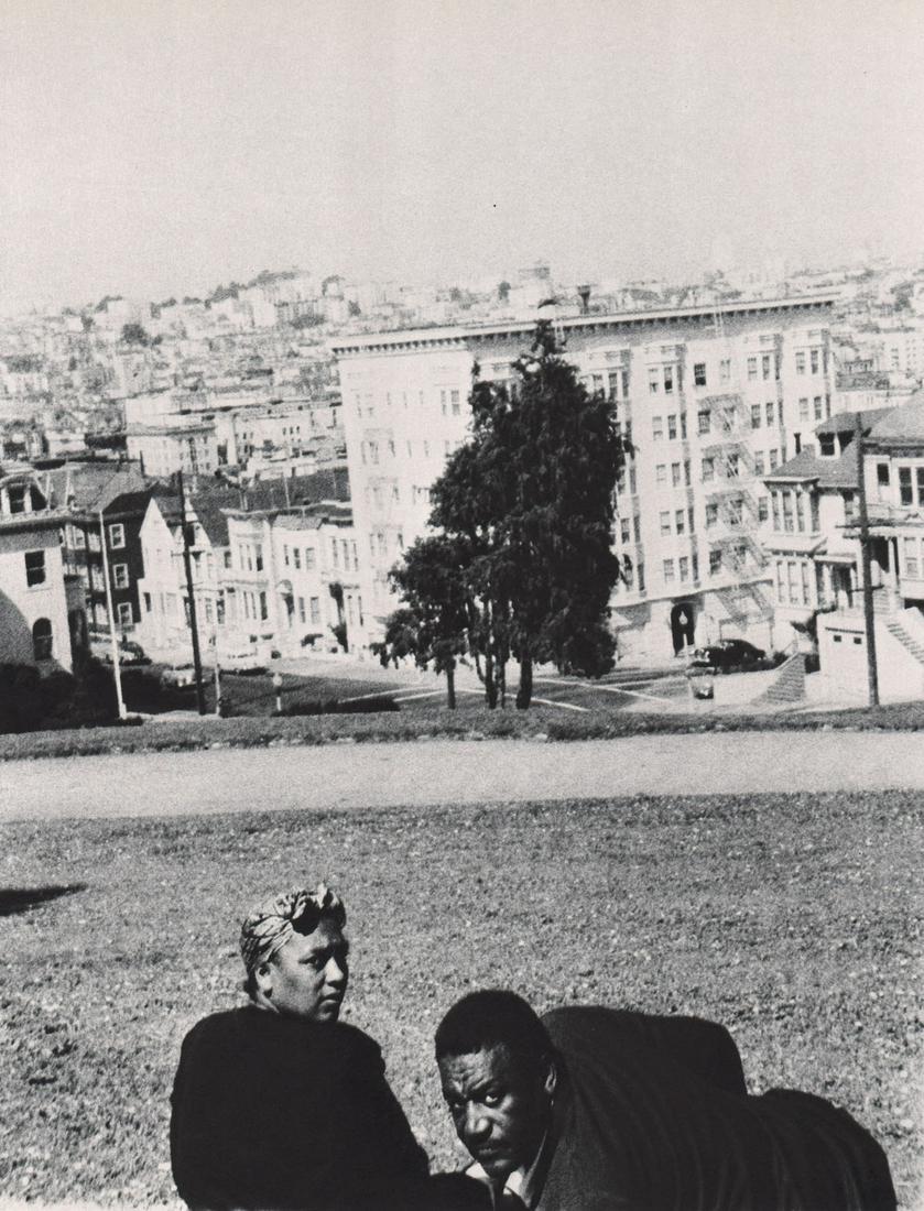ROBERT FRANK - San Francisco: Artist: ROBERT FRANK Print Title: San Francisco Printing Date: 1950’s Medium: photoengraving Printed in: the USA Image Size: approx. 6.5 x 5” Robert Frank i(November 9, 1924 – September 9, 2019)