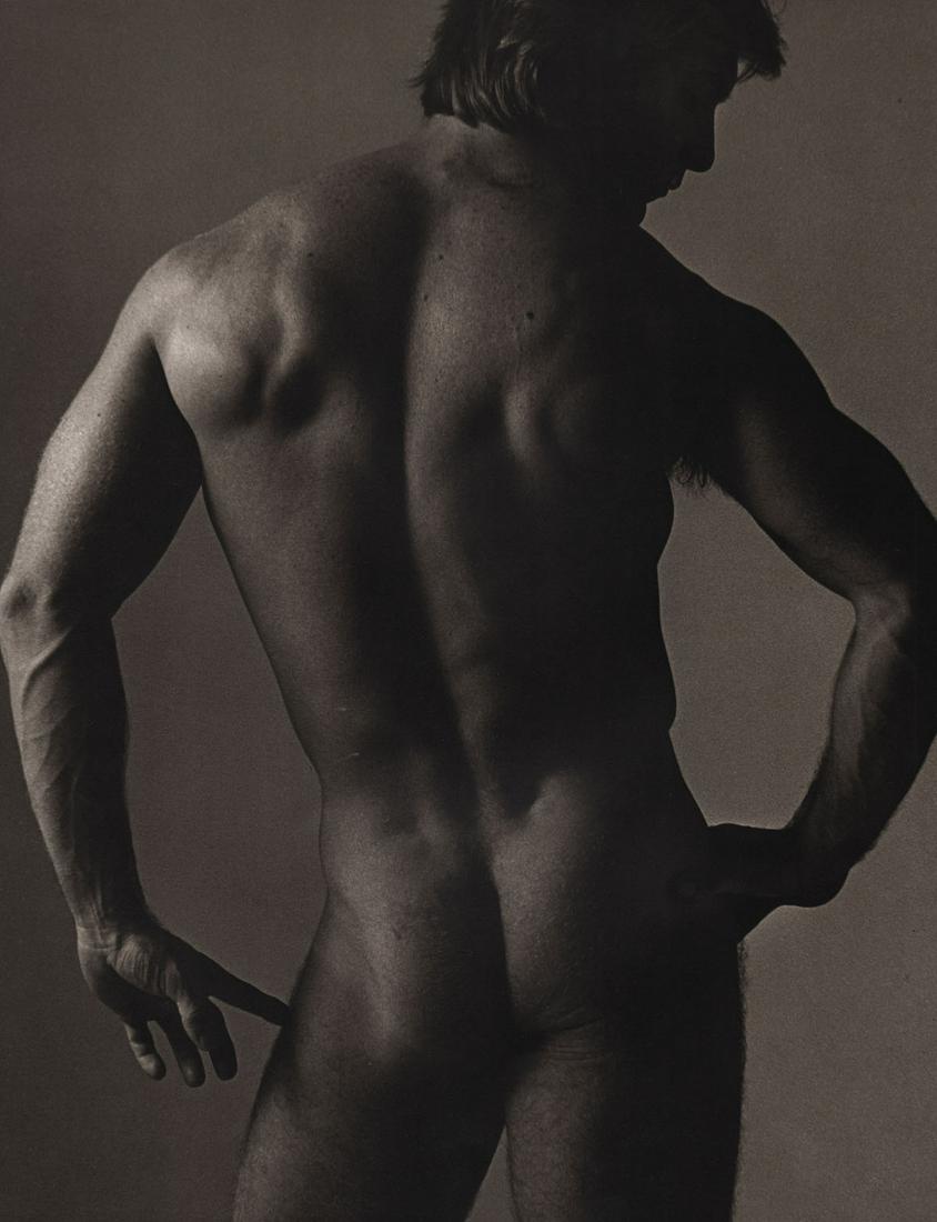 KEN HAAK - Male Nude ,1976: Artist: KEN HAAK Print Title: Male Nude ,1976 Medium: Tri-tone Photo-lithographs (Limited edition of 5000) Printed in the 1980’s, in the US Image size (inches) approx. 13 x 10” Ken Haak(1923 - 199