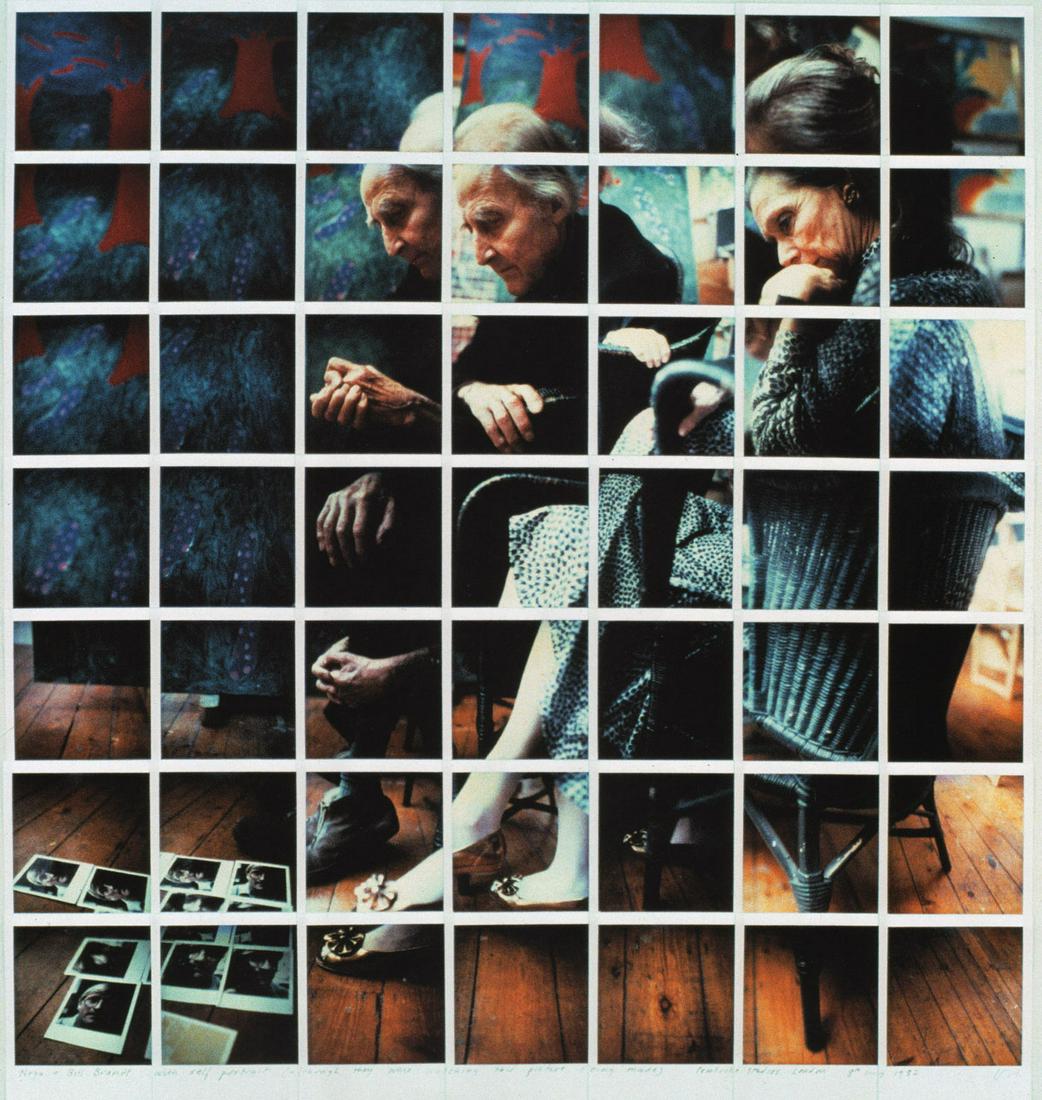 DAVID HOCKNEY - Noya & Bill Brandt with self-portrait,: Artist: DAVID HOCKNEY Print Title: Noya & Bill Brandt with self-portrait, May 8, 1982 Medium: Photo-lithograph Printed in Italy in 2000’s Image size (inches) approx. 10 x 10” Reserve: $25.00 Shipp