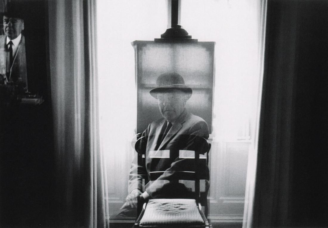 DUANE MICHALS - Magritte at the easel, 1965: Artist: DUANE MICHALS Print Title: Magritte at the easel, 1965 Medium: Photo-lithograph Printed in ITALY in 2000’s Image size (inches) approx. 5.5 x 8” Reserve: $25.00 Shipping: Domestic: Flat-rat