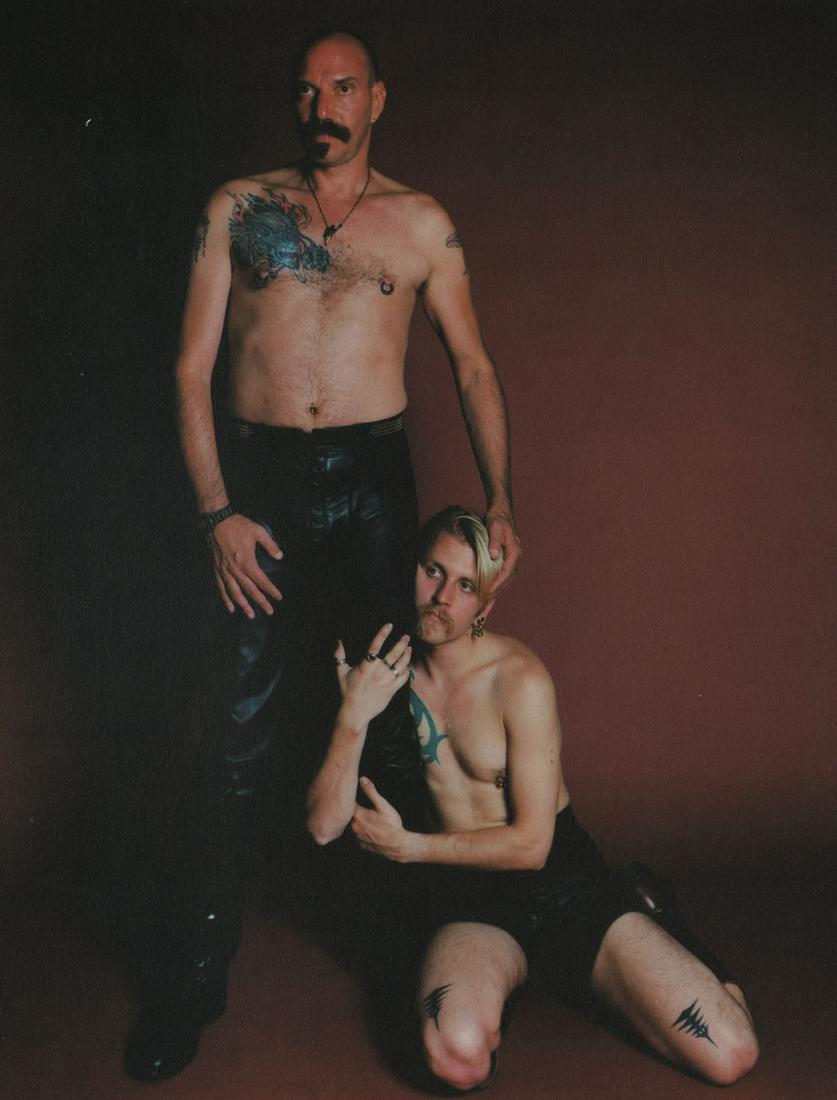CATHERINE OPIE - Daddy Irwin and Mark, 1994: Artist: CATHERINE OPIE Print Title: Daddy Irwin and Mark, 1994 Printing Date: 1990’s Medium: photo-lithograph Printed in:Japan Image Size approx.: 7.5 x 6” Reserve: $25.00 Shipping: Domestic: Flat