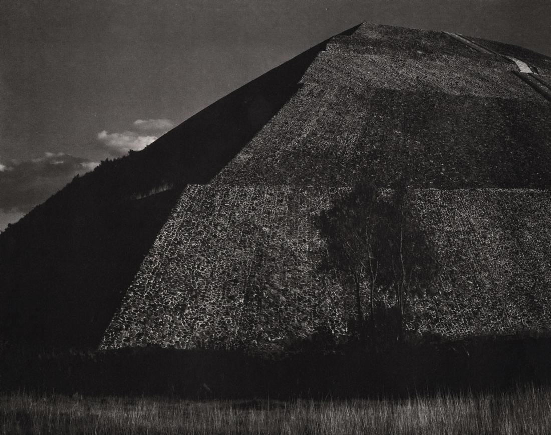 EDWARD WESTON - Piramide del Sol, Mexico, 1923: Artist: EDWARD WESTON Print Title: Piramide del Sol, Mexico, 1923 Medium: Photoengraving Printed in USA in 1970’s Image Size approx: 7.5 x 9.5” Edward Weston 1886-1958) was a 20th-century American