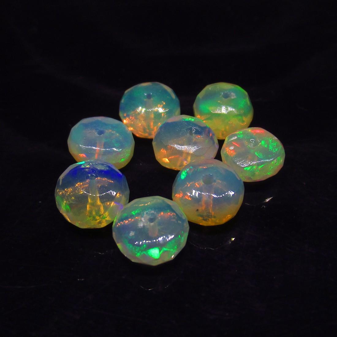 10.36 Ct Natural 8 Ethiopian Drilled Faceted Fire Opal (1 of 2)