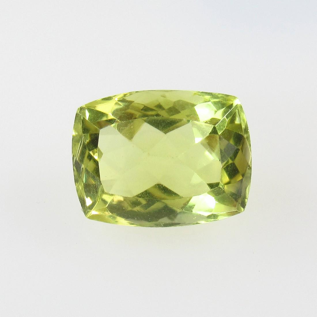 5.31 Ctw Natural Lemon Quartz Cushion Cut: No Reserve! Title: 5.31 Ctw Natural Lemon Quartz Cushion Cut Stone Clarity: VVS Gemstones: Lemon Quartz Size/Dimensions: 5.31 Carat Weights: 12.20 x 9.40 x 7.00 mm Additional Information: Good Luster 