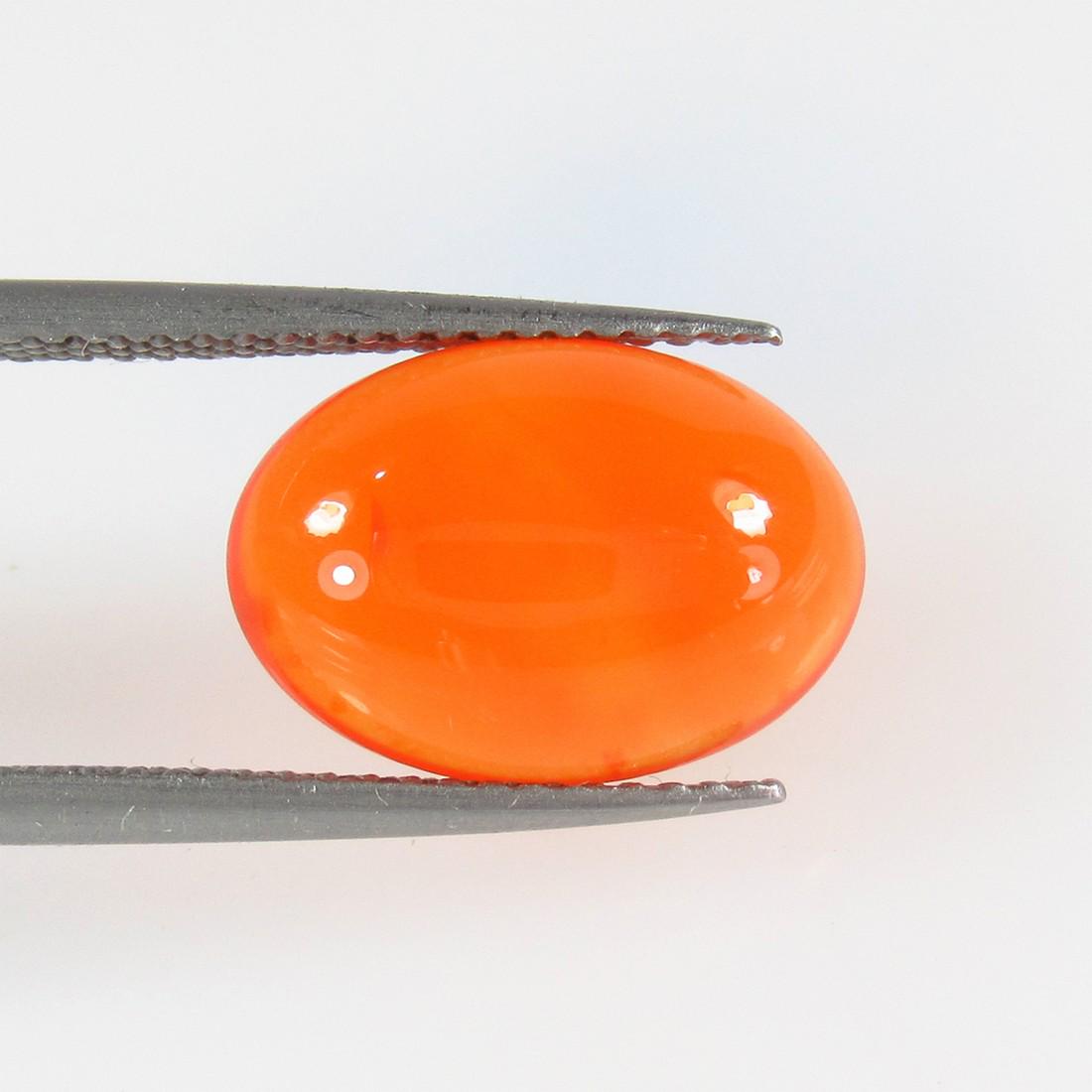 3.98 Ctw Natural Carnelian Oval Cab: No Reserve! Title: 3.98 Ctw Natural Carnelian Oval Cab Stone Clarity: Semi-Transparent Gemstones: Carnelian Size/Dimensions: 3.98 Carat Weights: 13.70 x 9.60 x 4.40 mm Additional Information: Excellen