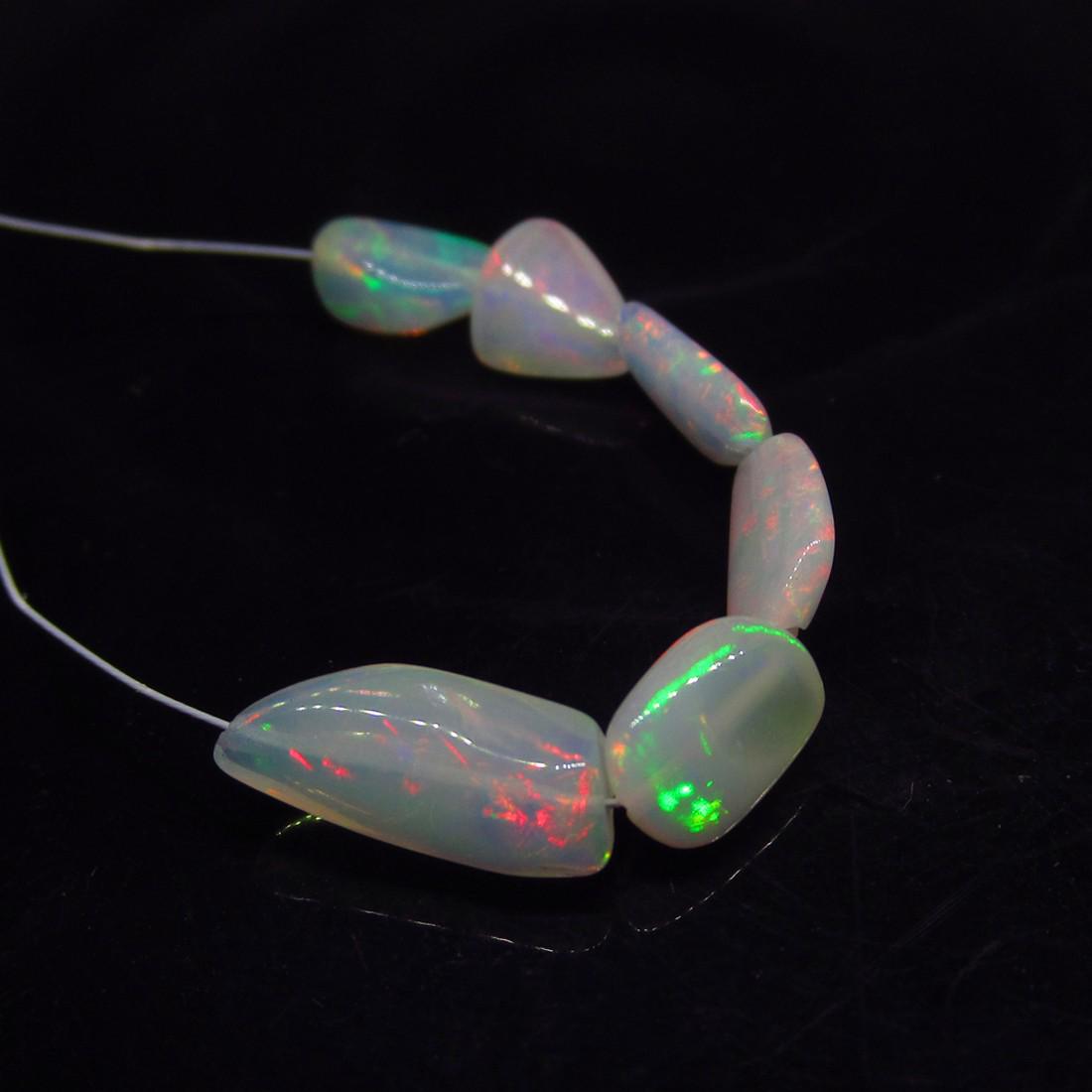 3.58 Ctw Natural 6 Drilled Fire Opal Unshaped Beads (1 of 2)