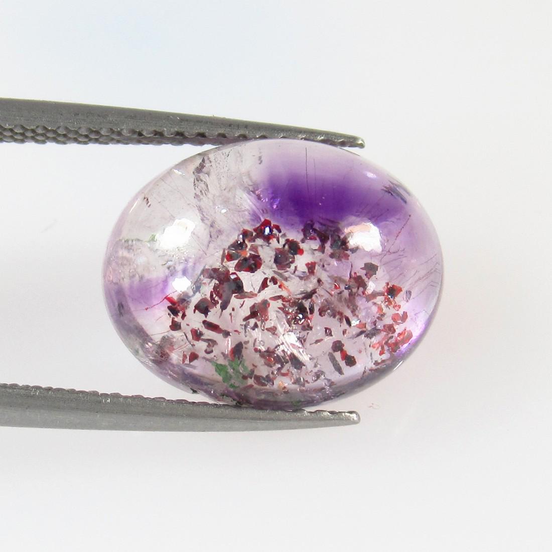 6.98 Ctw Natural Rutile Quartz Oval Cab (1 of 2)