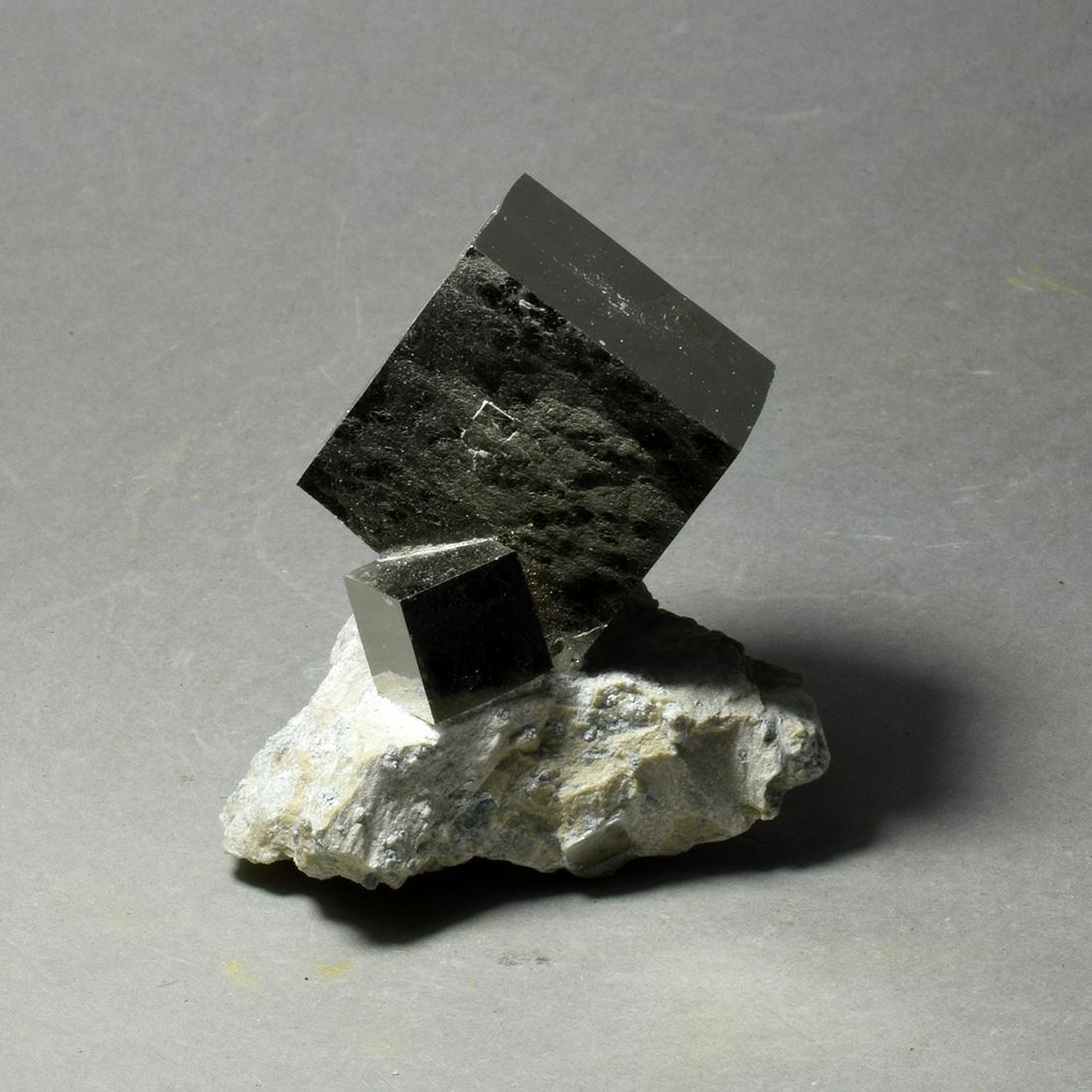 Fine Iron pyrite on natural matrix (1 of 4)